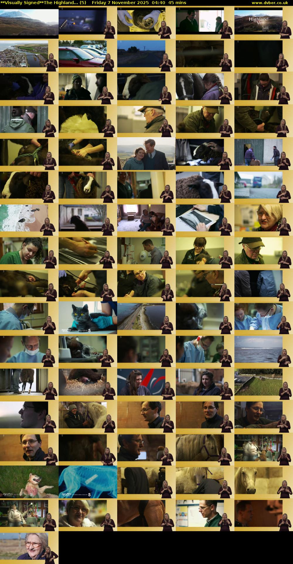 **Visually Signed**The Highland... (5) Friday 7 November 2025 04:40 - 05:25