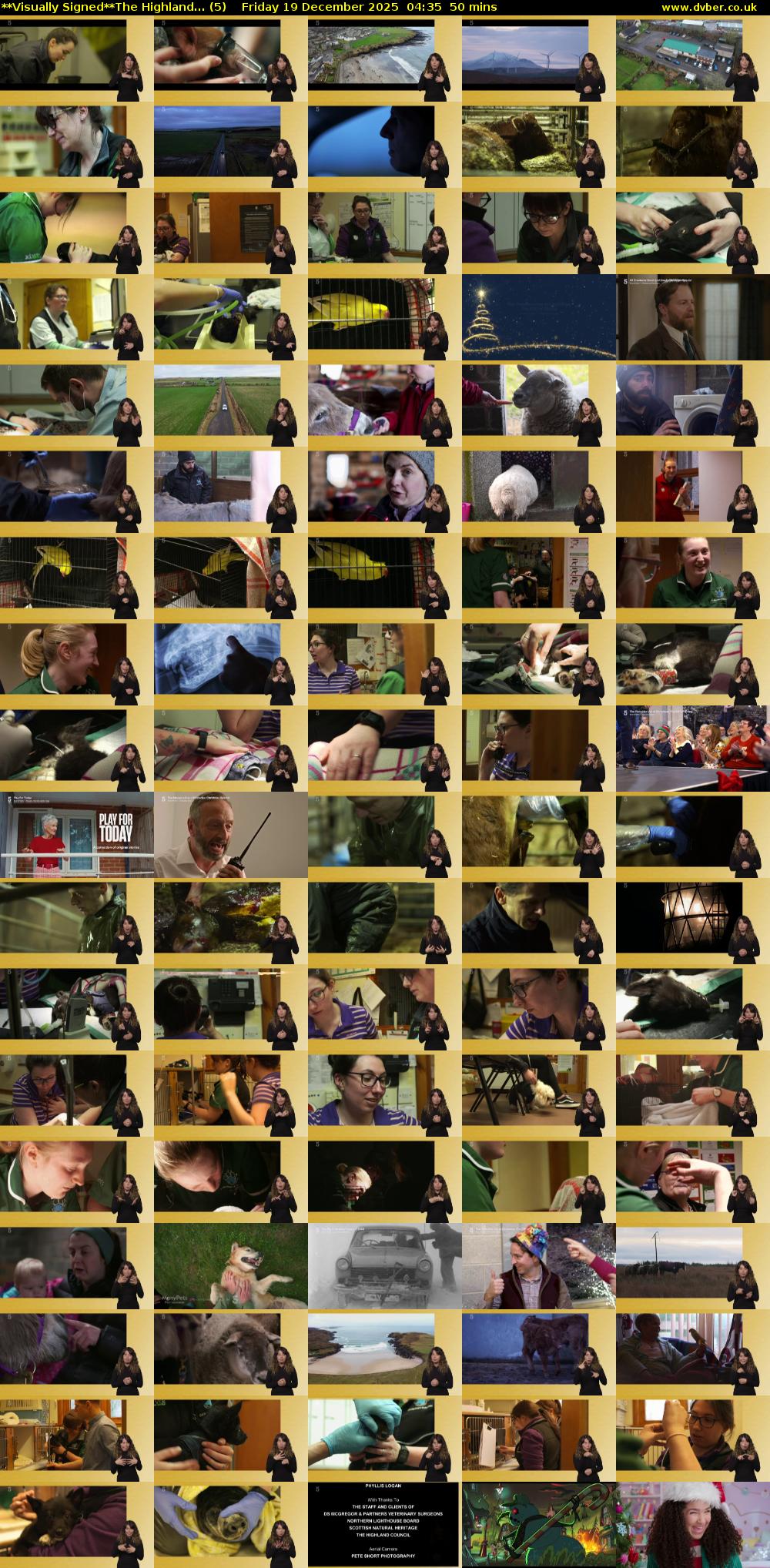 **Visually Signed**The Highland... (5) Friday 19 December 2025 04:35 - 05:25