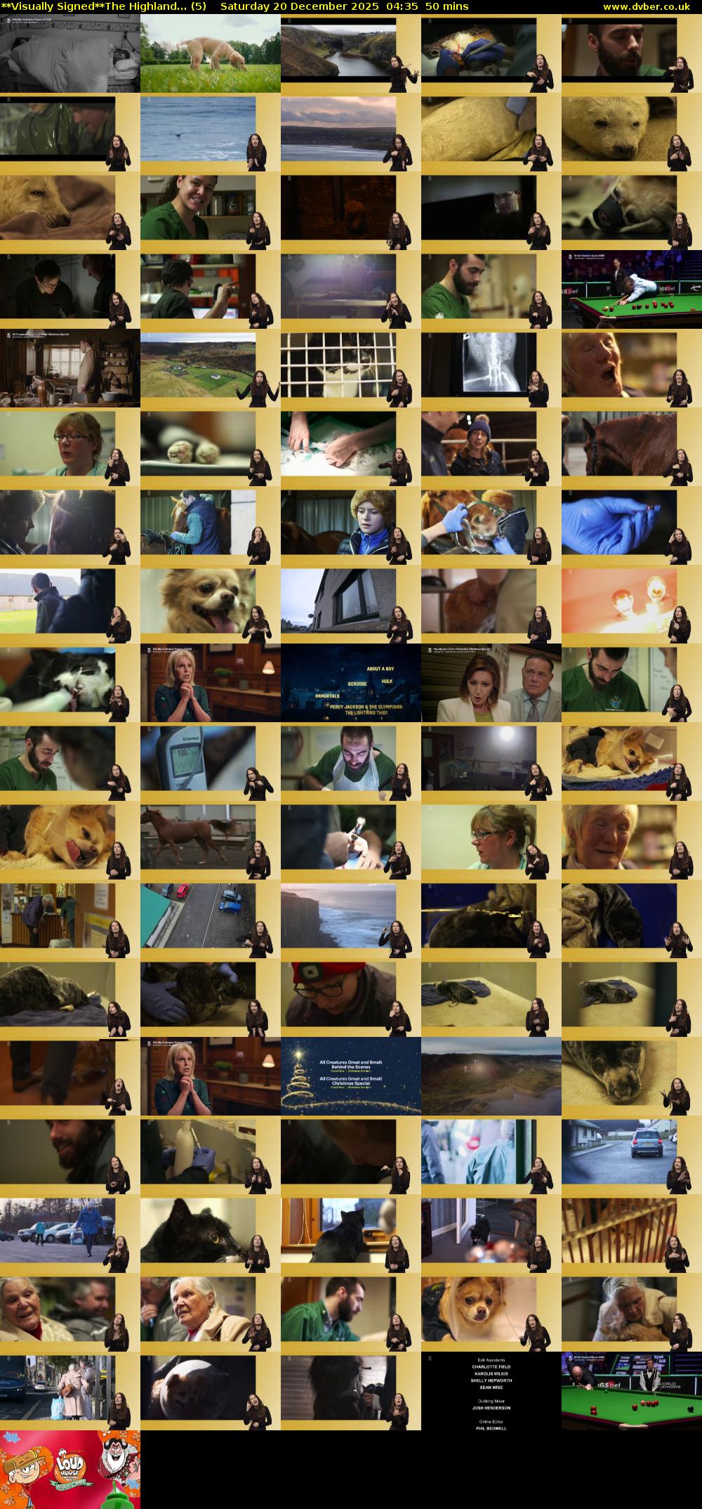 **Visually Signed**The Highland... (5) Saturday 20 December 2025 04:35 - 05:25