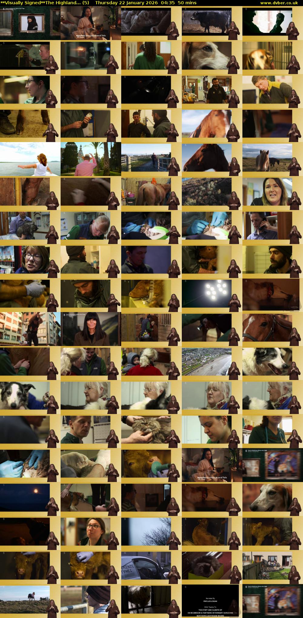 **Visually Signed**The Highland... (5) Thursday 22 January 2026 04:35 - 05:25