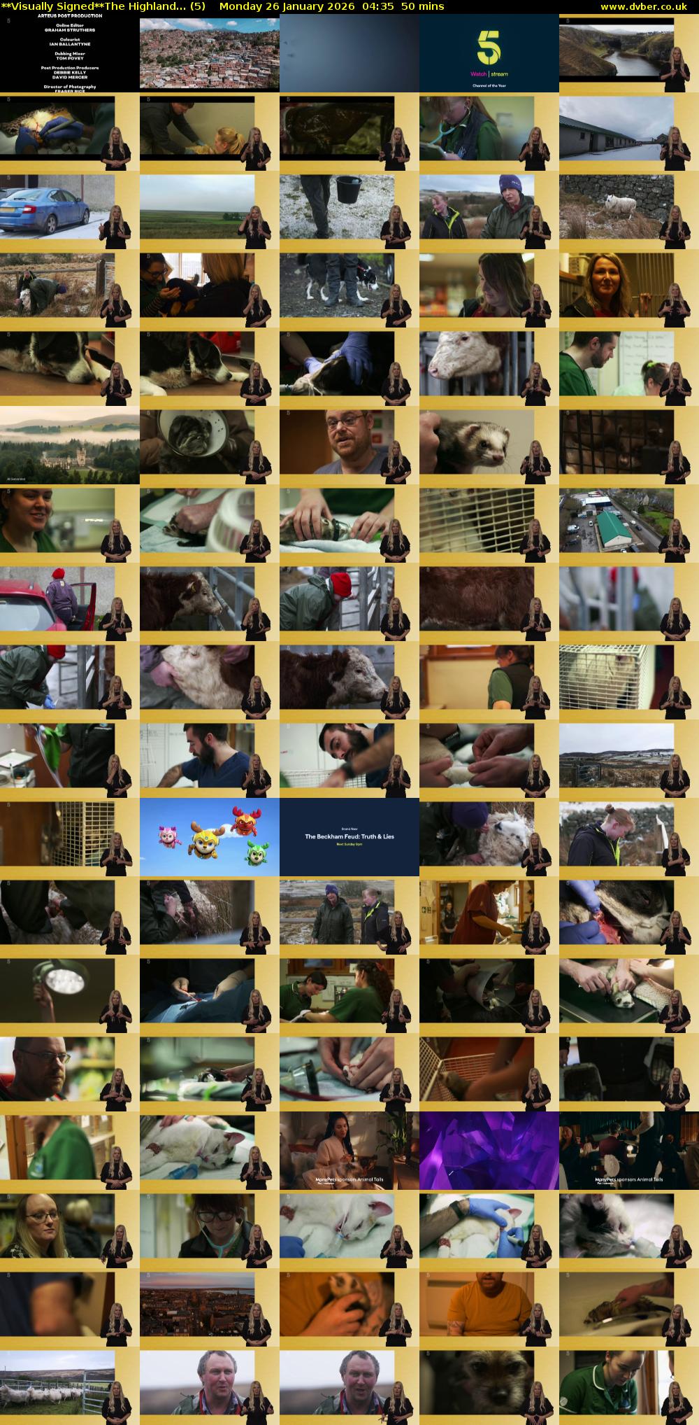 **Visually Signed**The Highland... (5) Monday 26 January 2026 04:35 - 05:25