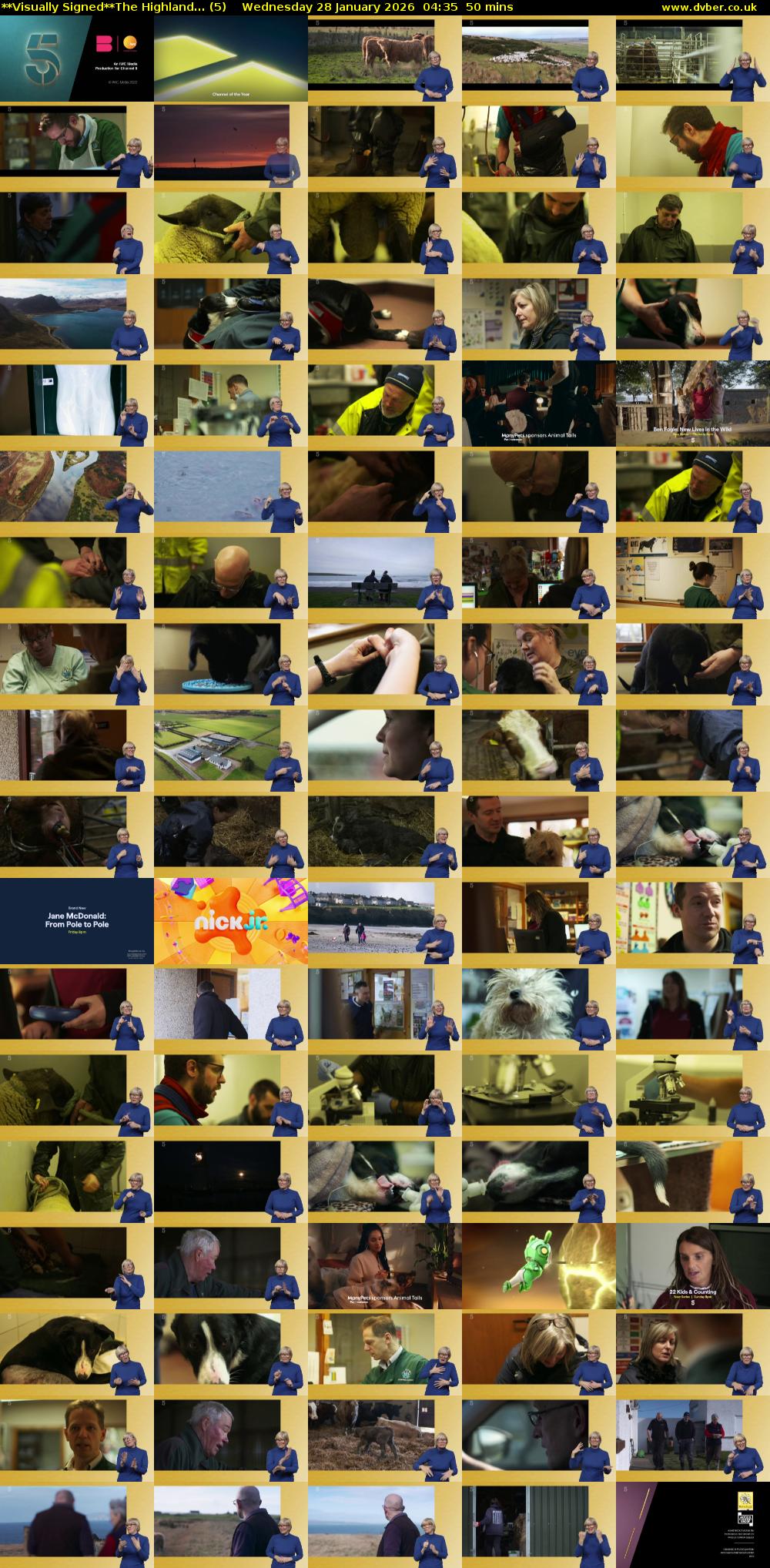 **Visually Signed**The Highland... (5) Wednesday 28 January 2026 04:35 - 05:25