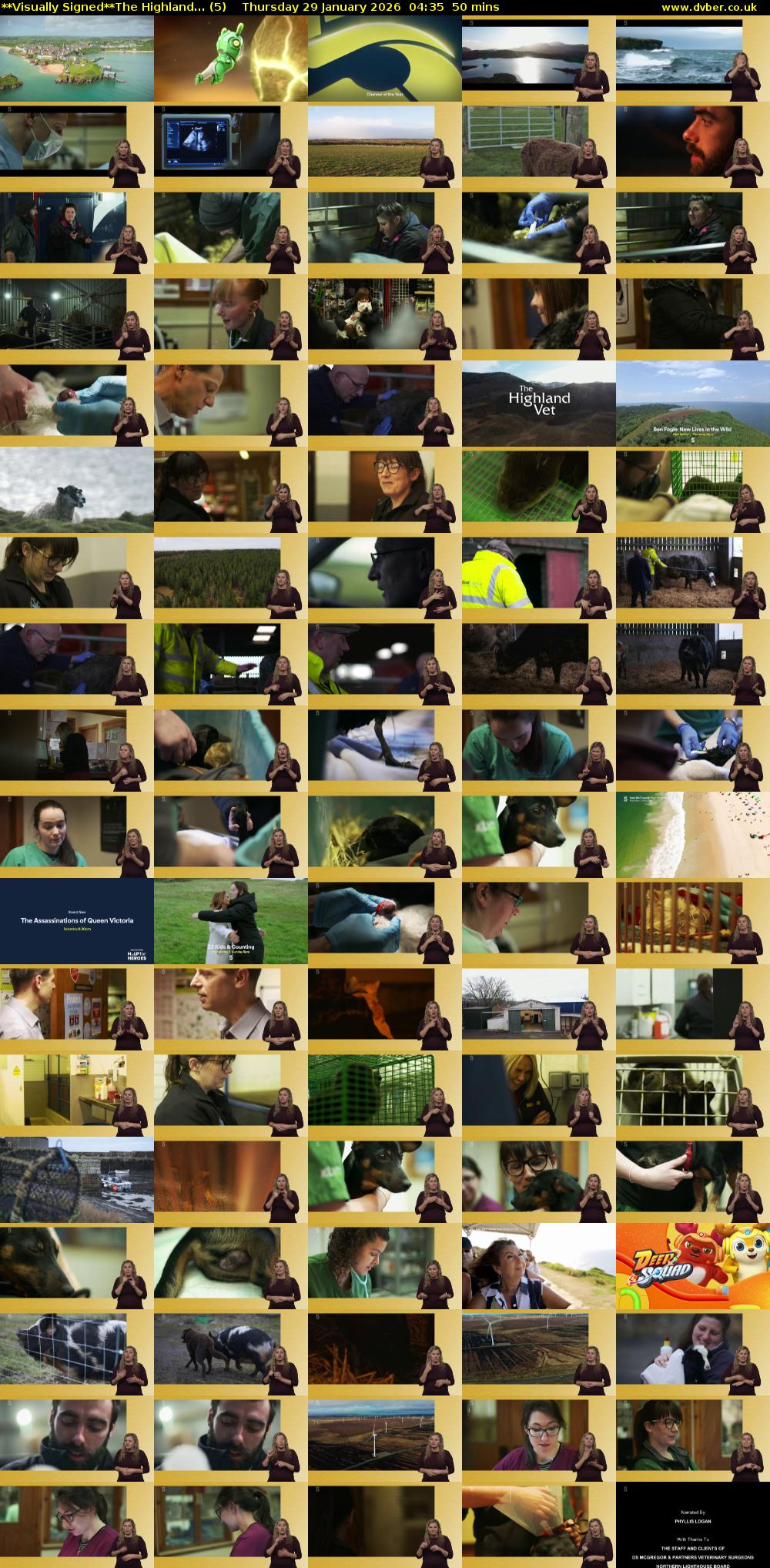 **Visually Signed**The Highland... (5) Thursday 29 January 2026 04:35 - 05:25