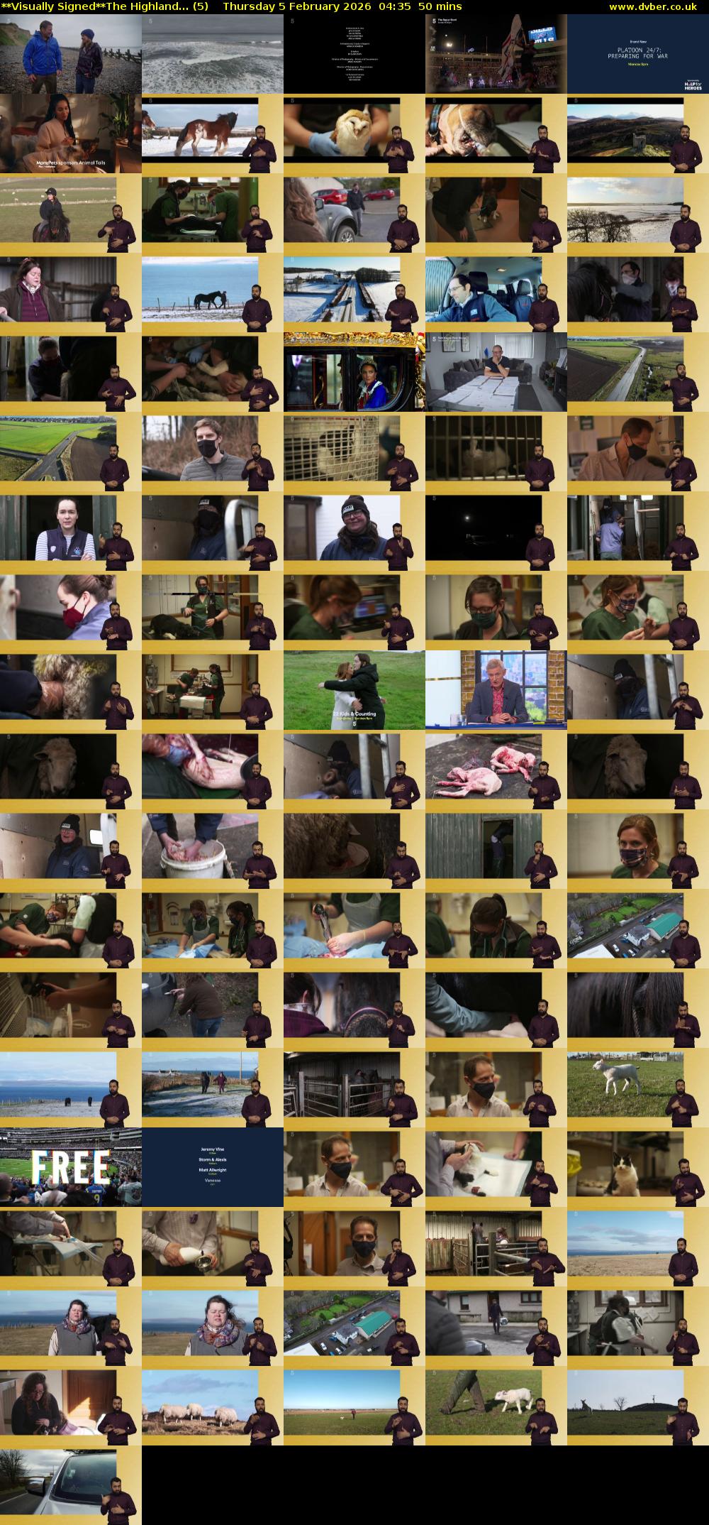 **Visually Signed**The Highland... (5) Thursday 5 February 2026 04:35 - 05:25