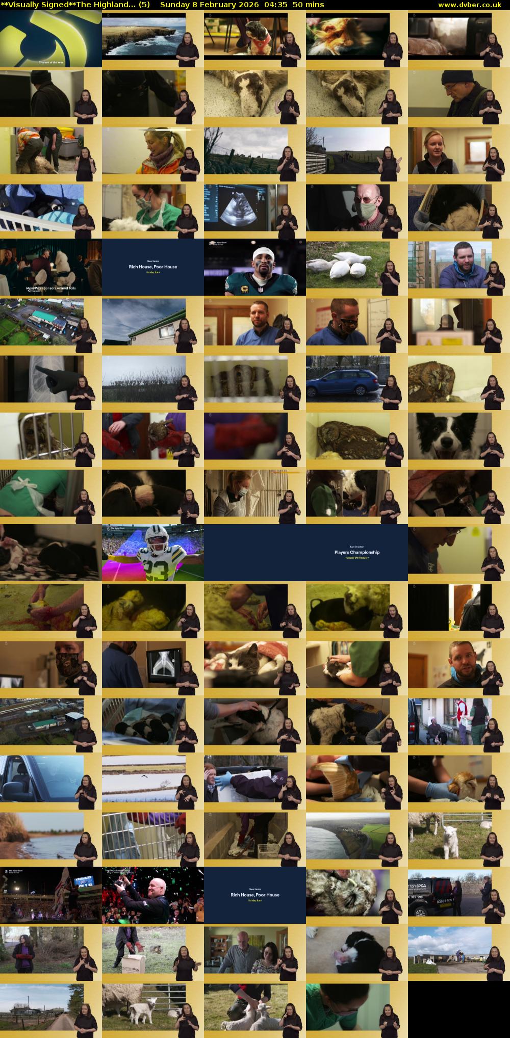 **Visually Signed**The Highland... (5) Sunday 8 February 2026 04:35 - 05:25