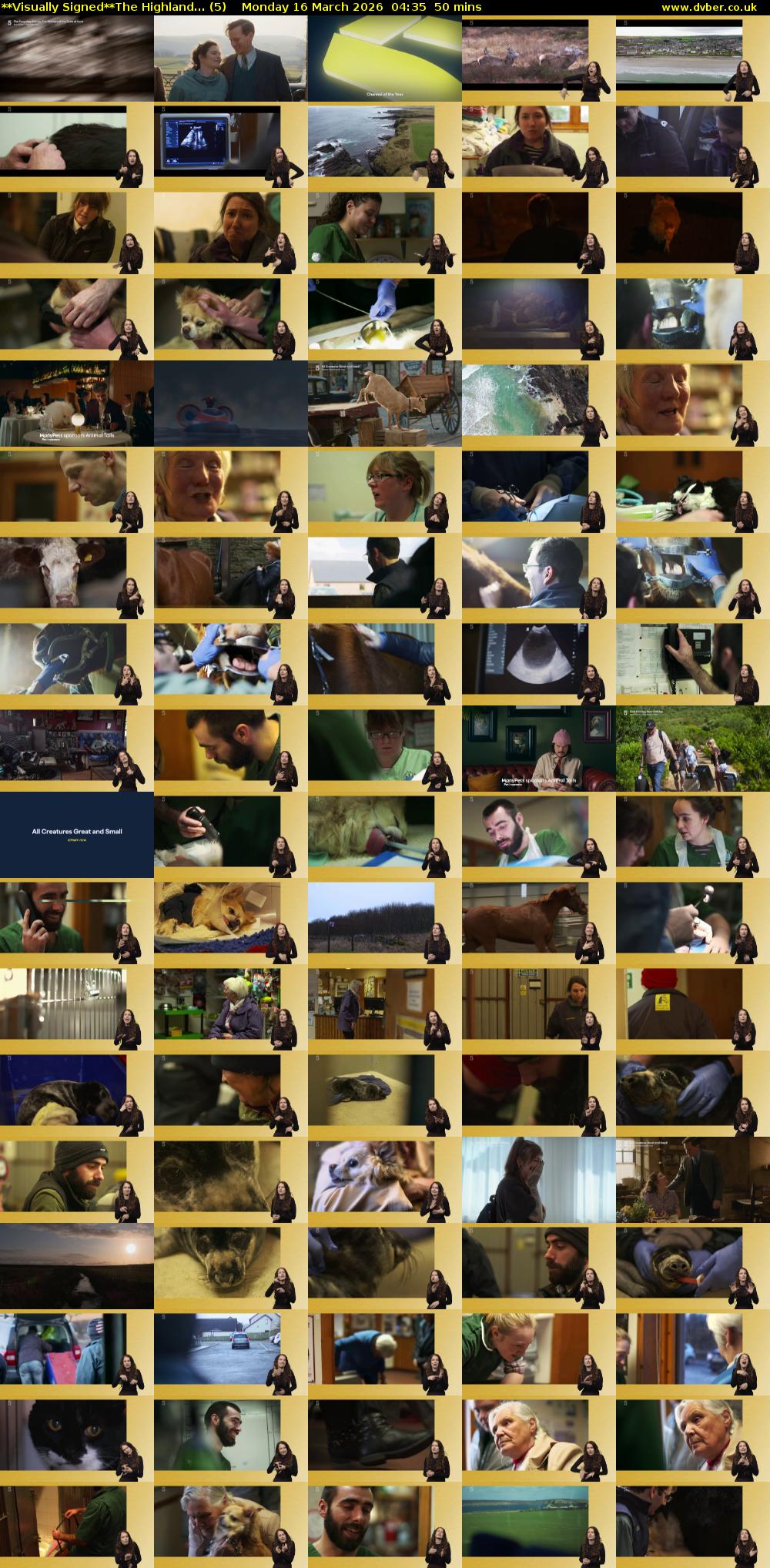 **Visually Signed**The Highland... (5) Monday 16 March 2026 04:35 - 05:25