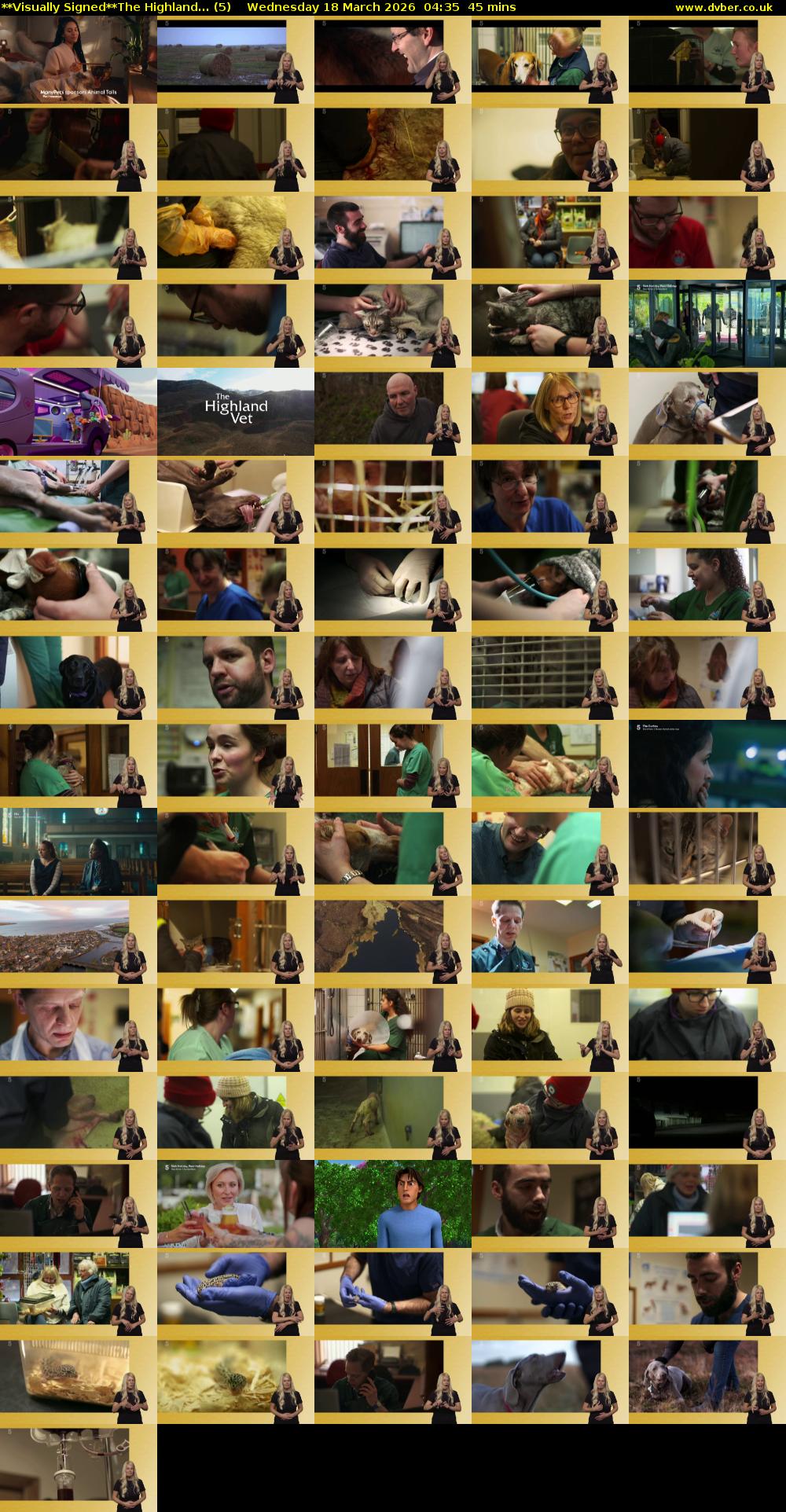 **Visually Signed**The Highland... (5) Wednesday 18 March 2026 04:35 - 05:20