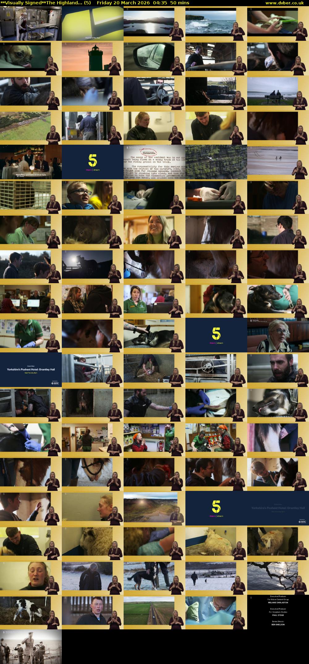 **Visually Signed**The Highland... (5) Friday 20 March 2026 04:35 - 05:25