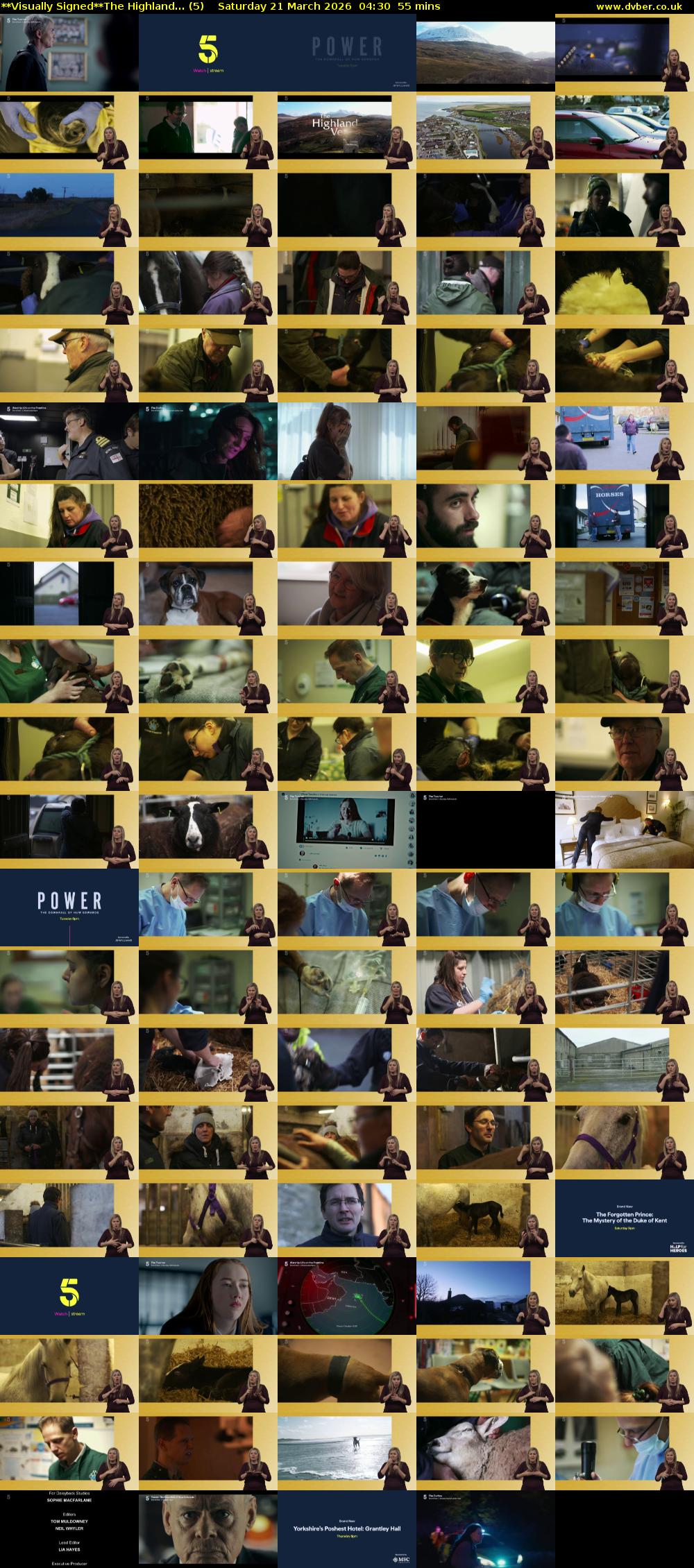 **Visually Signed**The Highland... (5) Saturday 21 March 2026 04:30 - 05:25