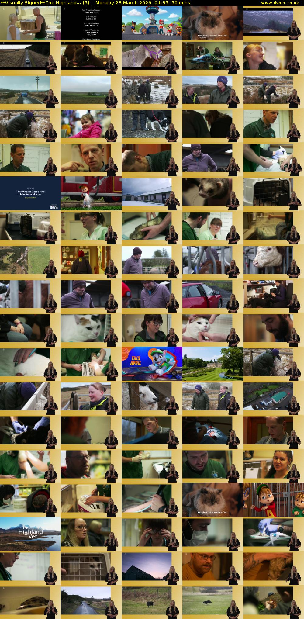 **Visually Signed**The Highland... (5) Monday 23 March 2026 04:35 - 05:25