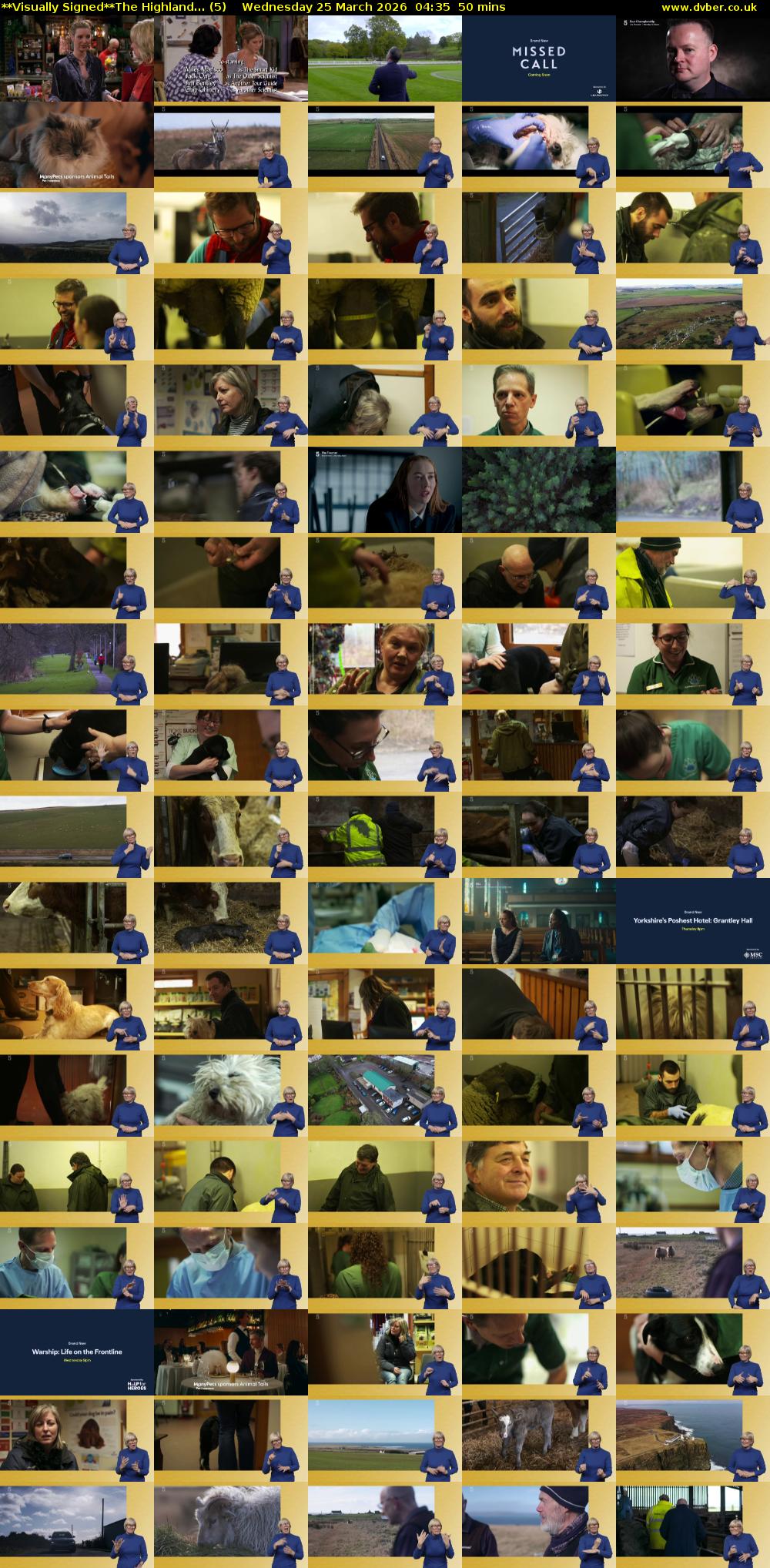 **Visually Signed**The Highland... (5) Wednesday 25 March 2026 04:35 - 05:25