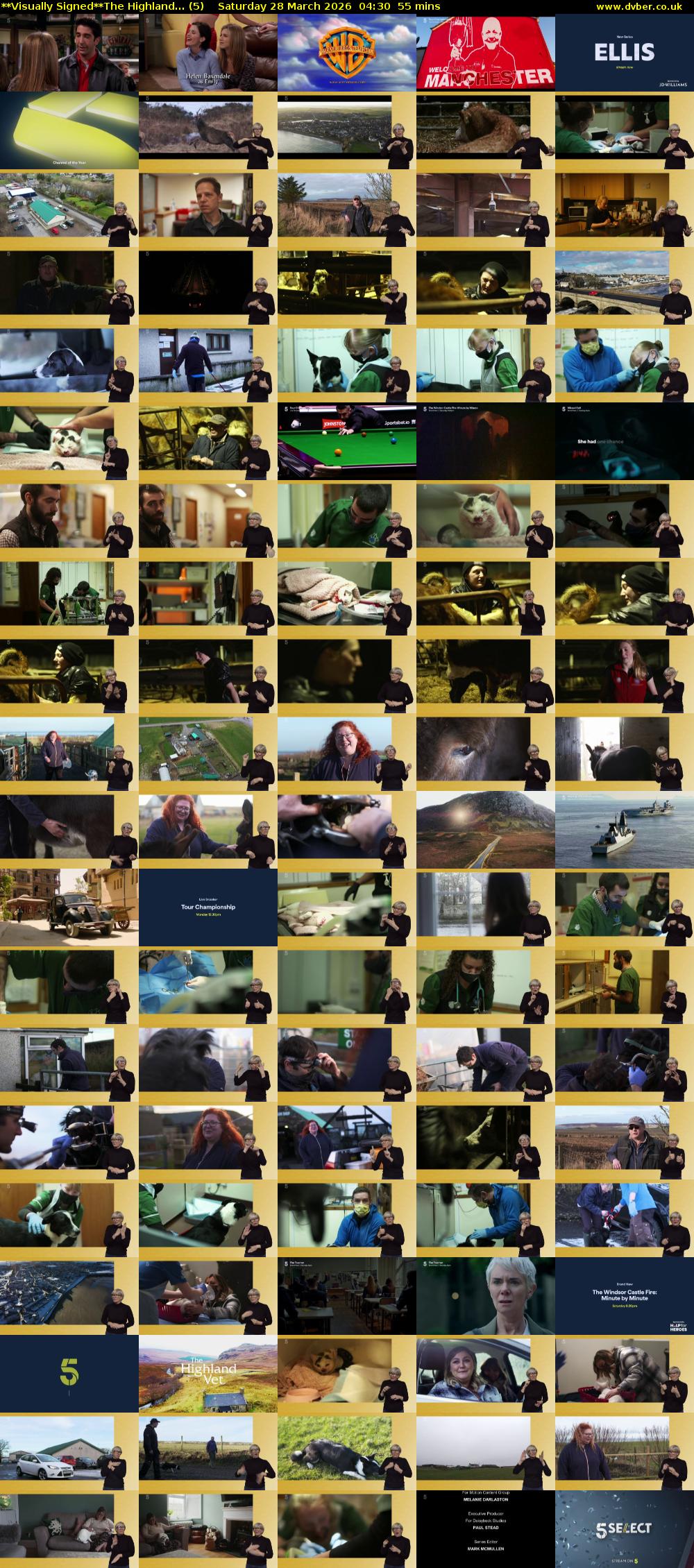 **Visually Signed**The Highland... (5) Saturday 28 March 2026 04:30 - 05:25