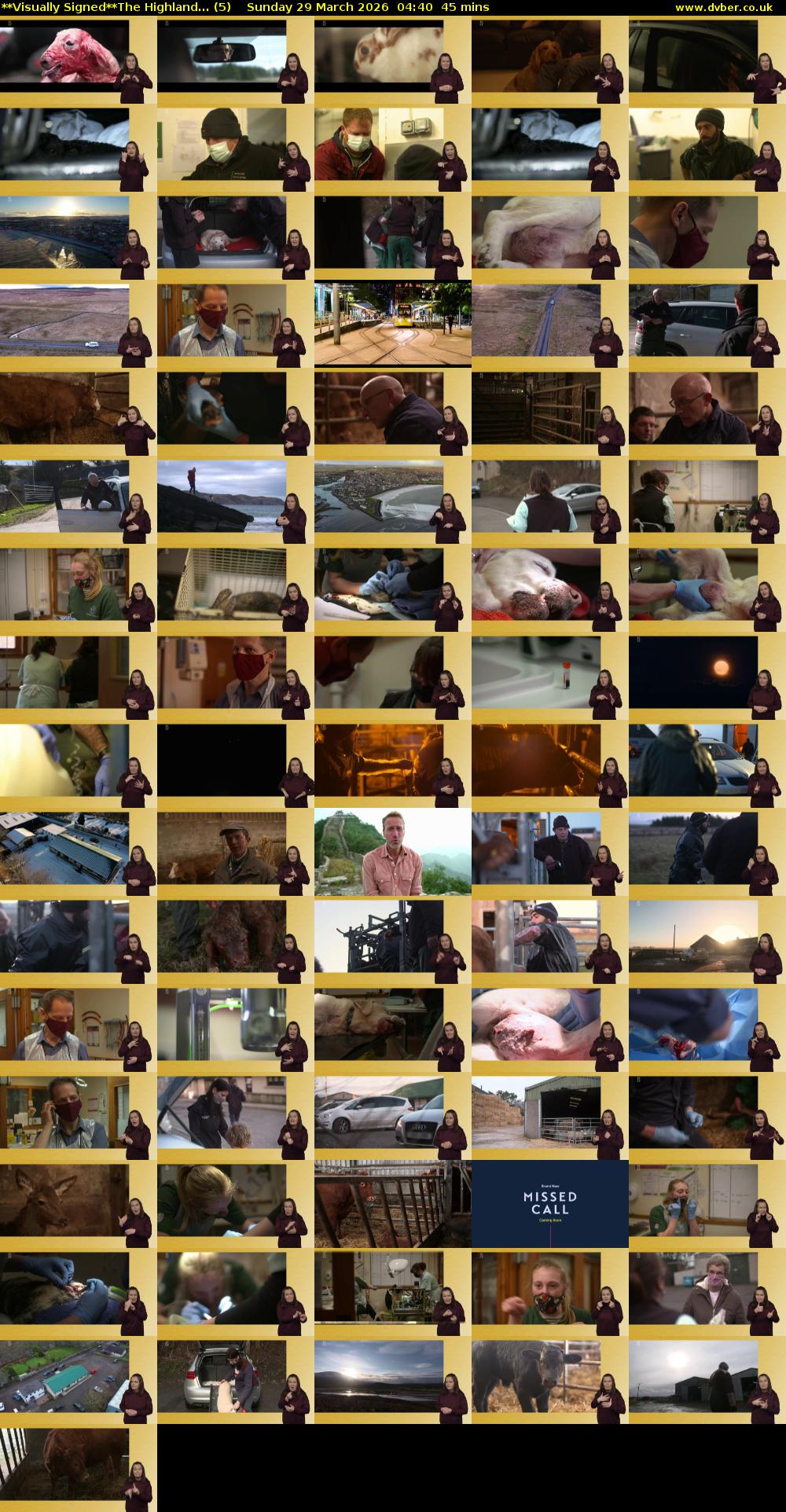 **Visually Signed**The Highland... (5) Sunday 29 March 2026 04:40 - 05:25
