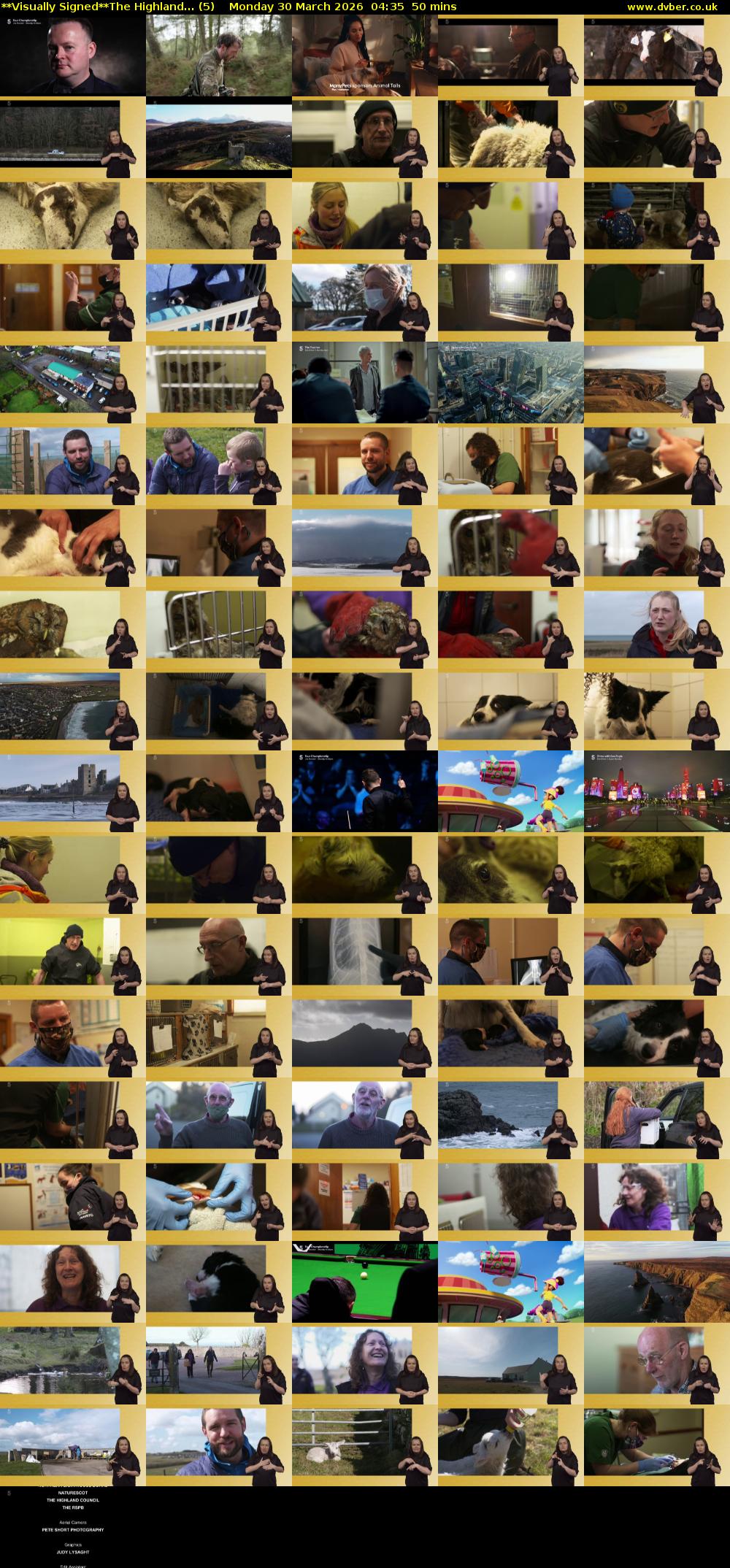 **Visually Signed**The Highland... (5) Monday 30 March 2026 04:35 - 05:25