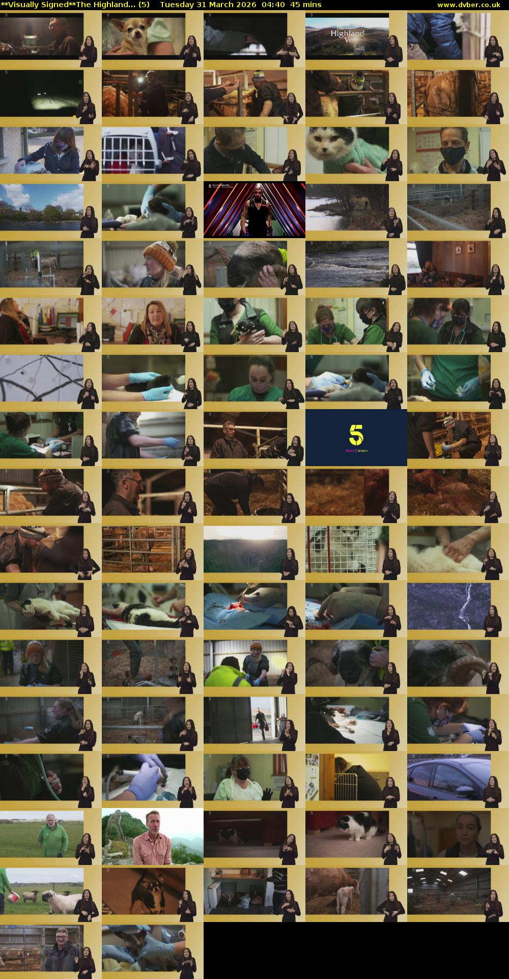 **Visually Signed**The Highland... (5) Tuesday 31 March 2026 04:40 - 05:25