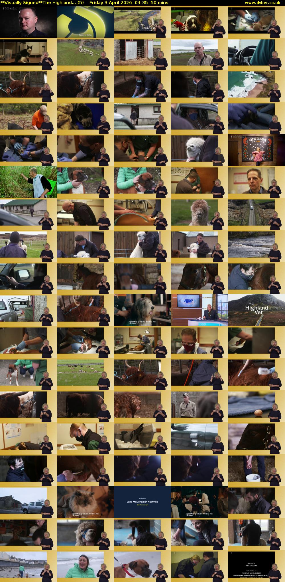 **Visually Signed**The Highland... (5) Friday 3 April 2026 04:35 - 05:25