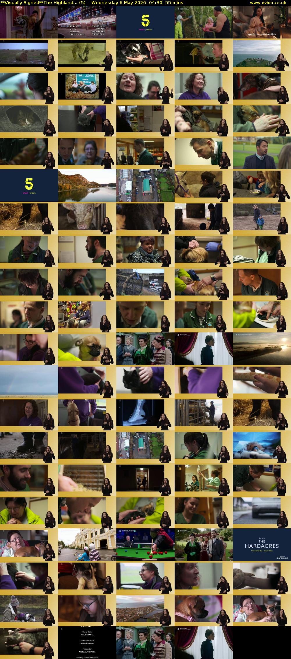 **Visually Signed**The Highland... (5) Wednesday 6 May 2026 04:30 - 05:25