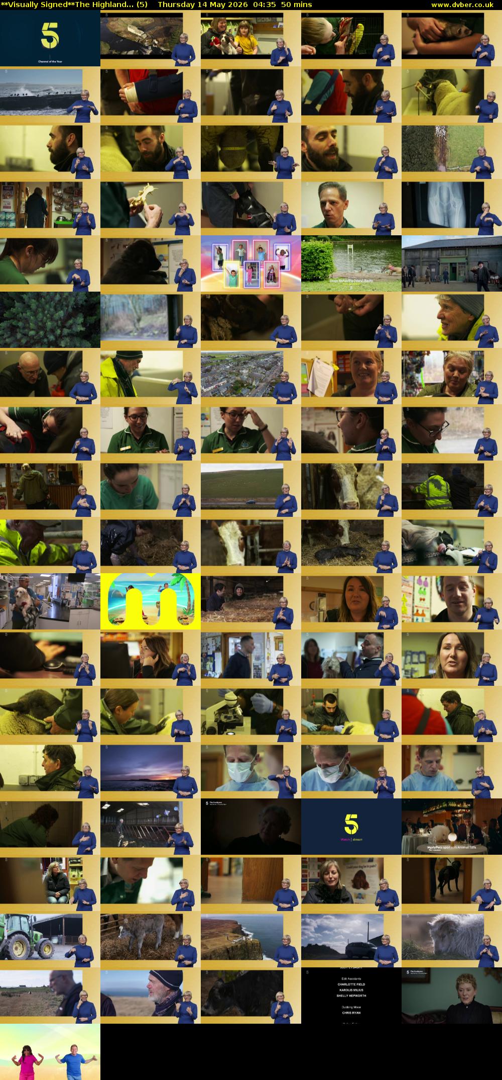 **Visually Signed**The Highland... (5) Thursday 14 May 2026 04:35 - 05:25