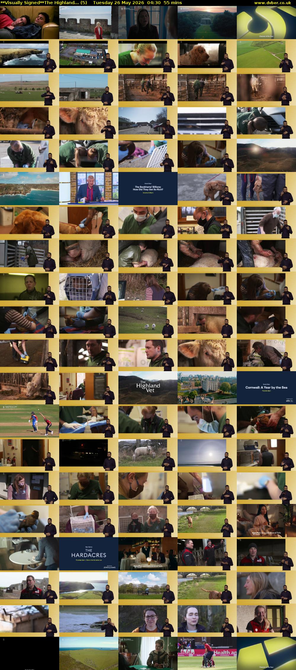 **Visually Signed**The Highland... (5) Tuesday 26 May 2026 04:30 - 05:25