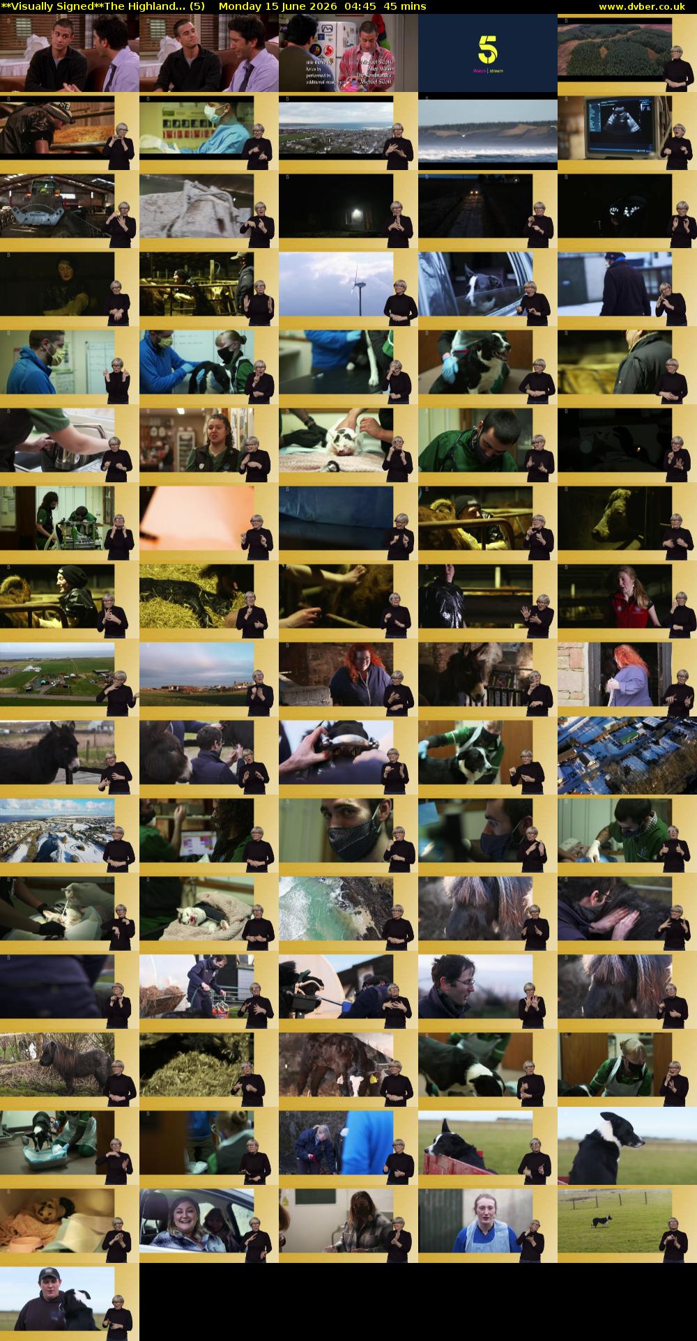 **Visually Signed**The Highland... (5) Monday 15 June 2026 04:45 - 05:30