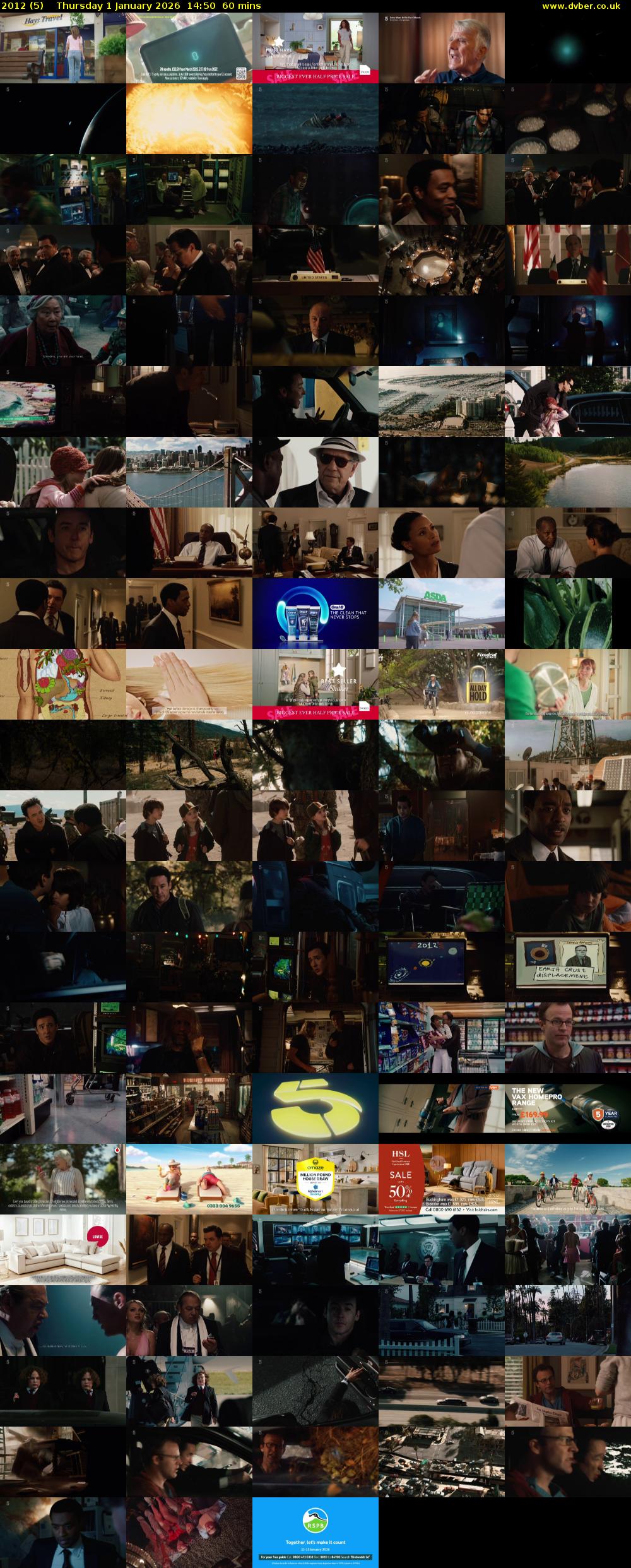 2012 (5) Thursday 1 January 2026 14:50 - 15:50