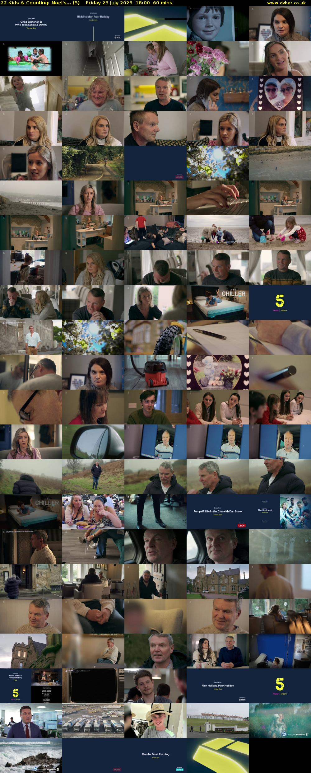 22 Kids & Counting: Noel's... (5) Friday 25 July 2025 18:00 - 19:00