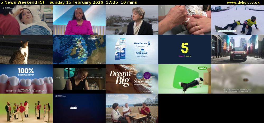 5 News Weekend (5) Sunday 15 February 2026 17:25 - 17:35