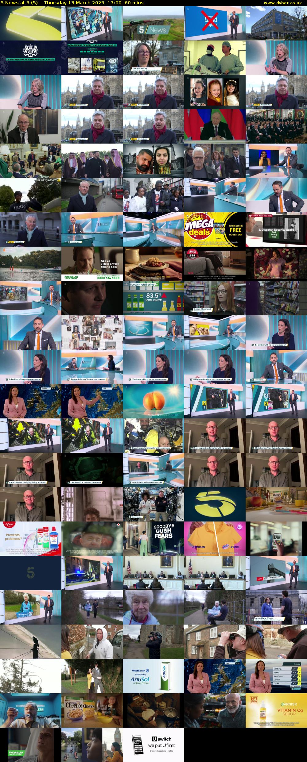 5 News at 5 (5) Thursday 13 March 2025 17:00 - 18:00