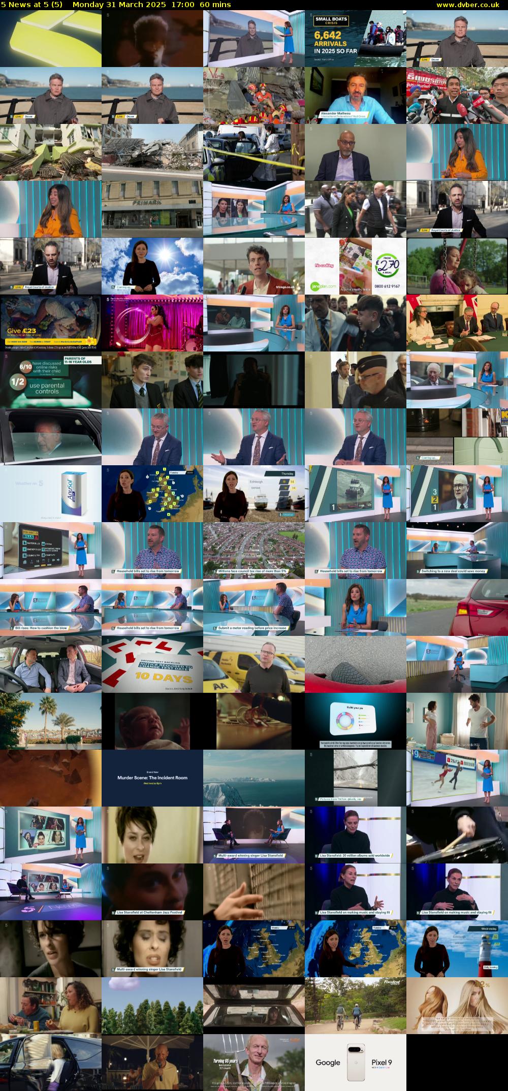 5 News at 5 (5) Monday 31 March 2025 17:00 - 18:00