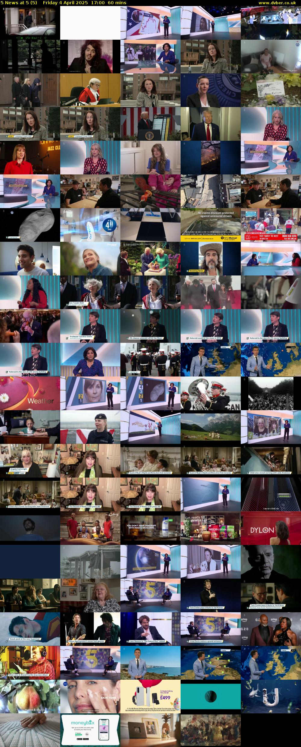 5 News at 5 (5) Friday 4 April 2025 17:00 - 18:00