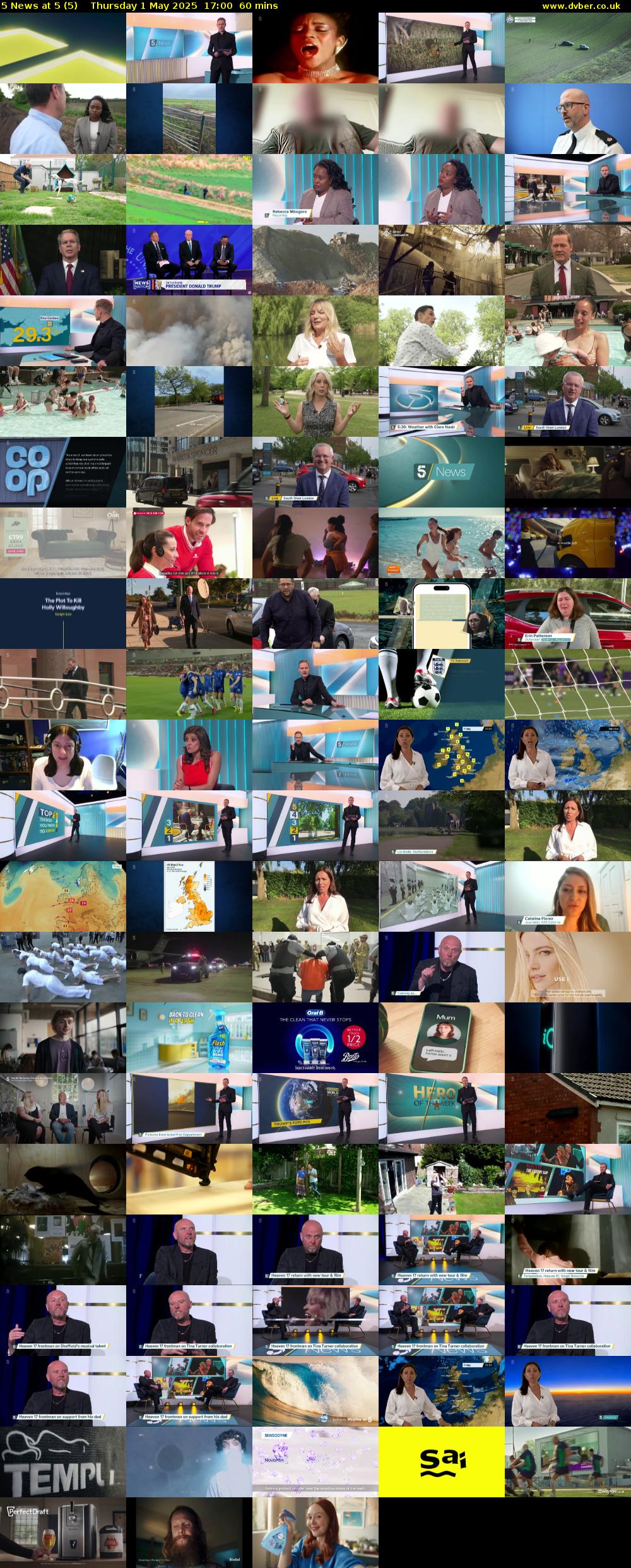 5 News at 5 (5) Thursday 1 May 2025 17:00 - 18:00