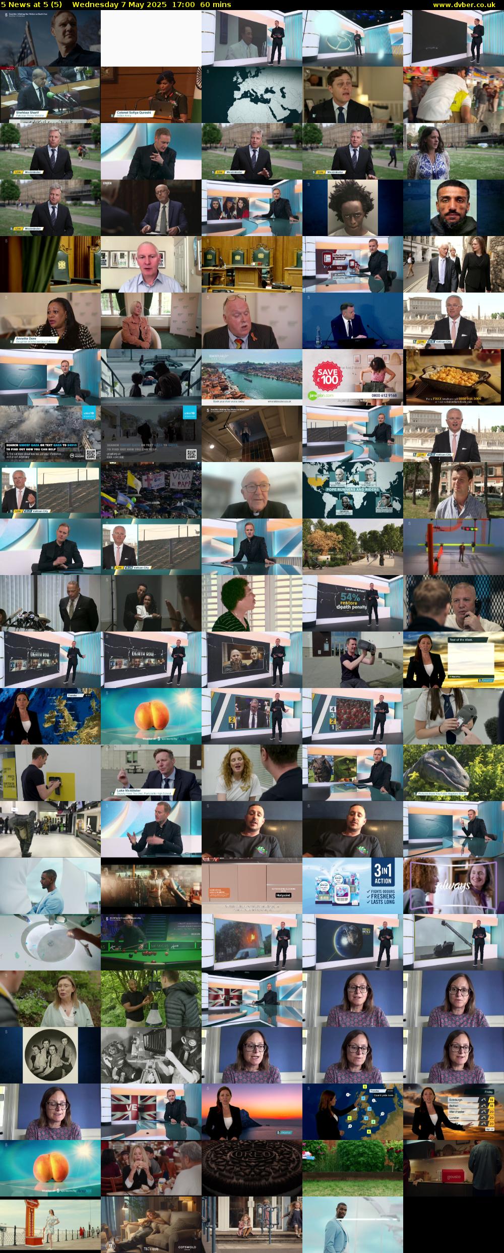 5 News at 5 (5) Wednesday 7 May 2025 17:00 - 18:00