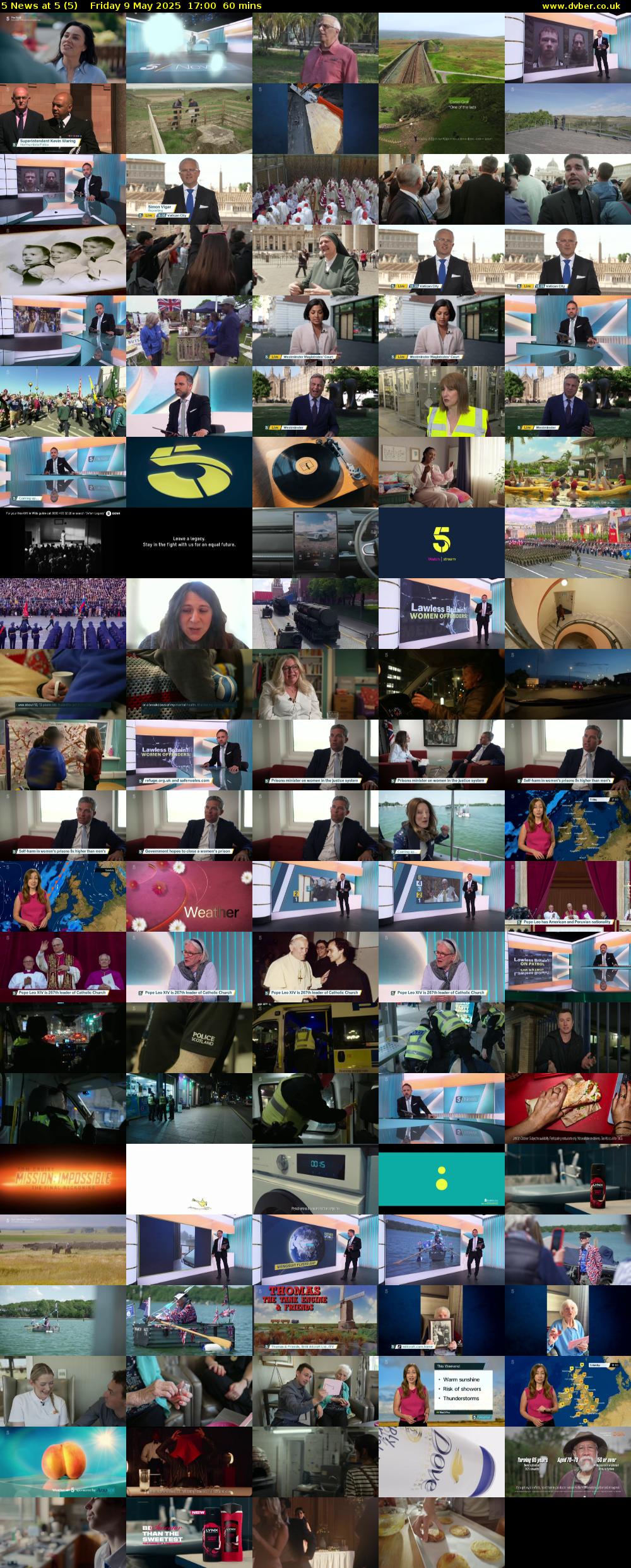 5 News at 5 (5) Friday 9 May 2025 17:00 - 18:00