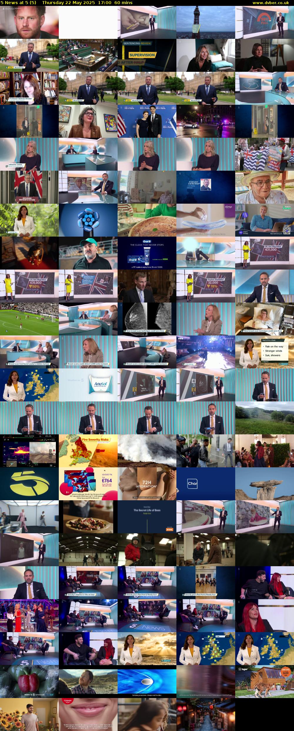 5 News at 5 (5) Thursday 22 May 2025 17:00 - 18:00
