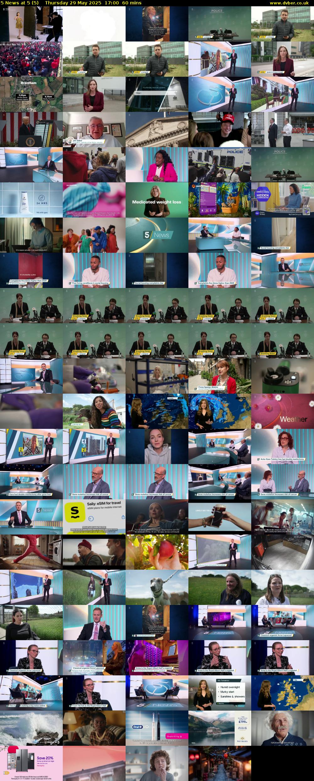 5 News at 5 (5) Thursday 29 May 2025 17:00 - 18:00