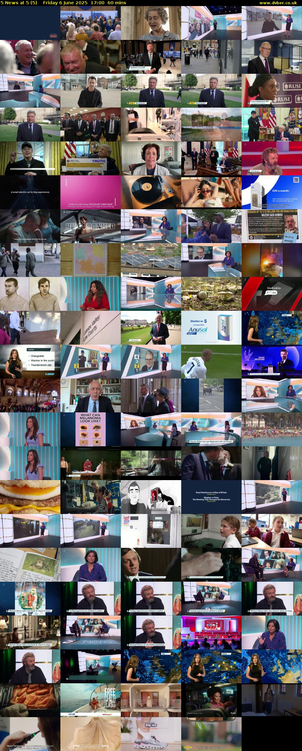 5 News at 5 (5) Friday 6 June 2025 17:00 - 18:00