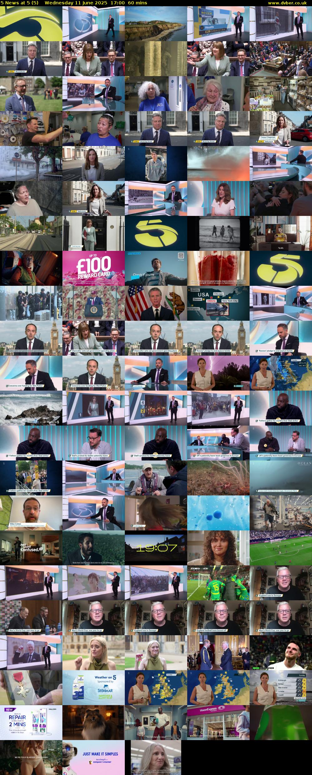 5 News at 5 (5) Wednesday 11 June 2025 17:00 - 18:00