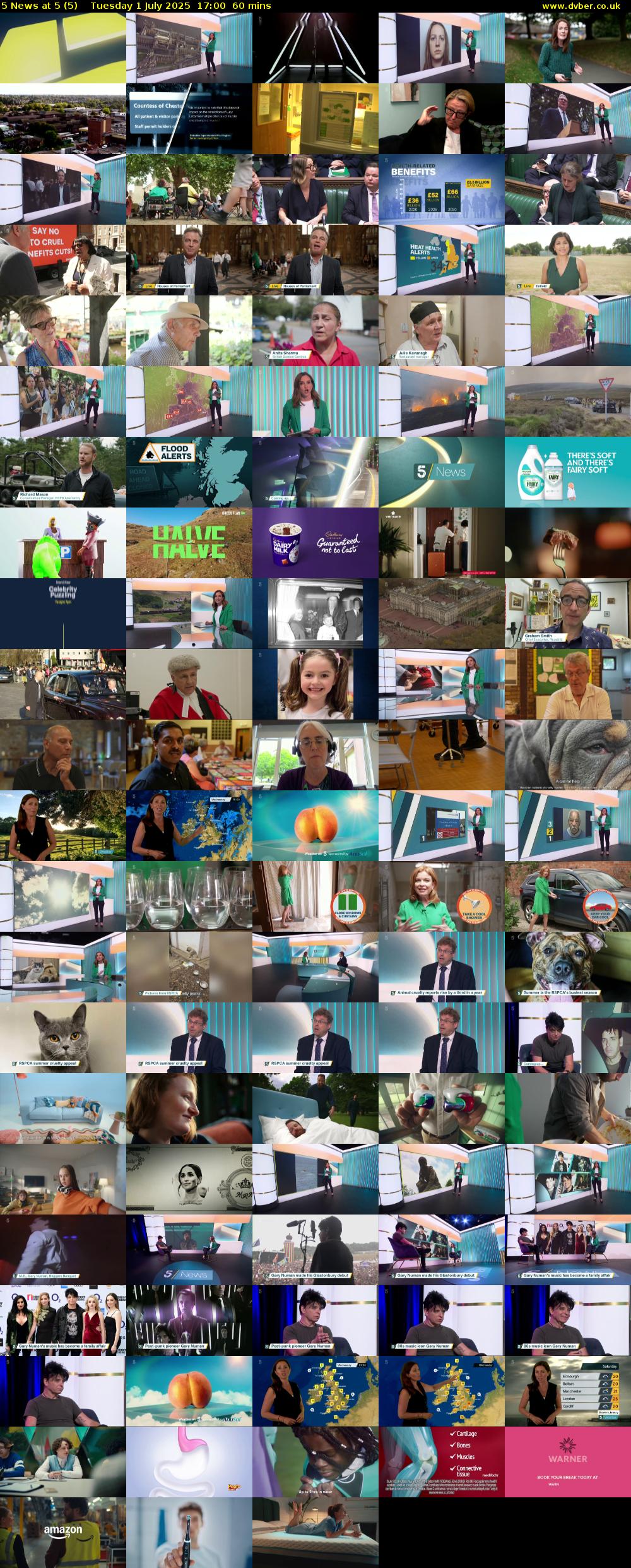 5 News at 5 (5) Tuesday 1 July 2025 17:00 - 18:00