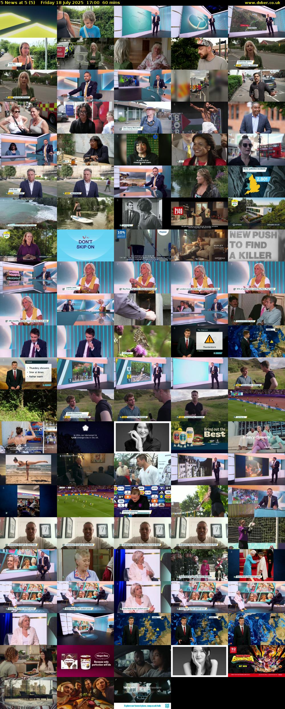 5 News at 5 (5) Friday 18 July 2025 17:00 - 18:00