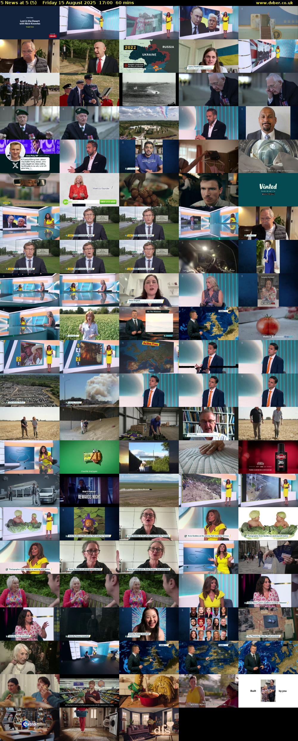 5 News at 5 (5) Friday 15 August 2025 17:00 - 18:00