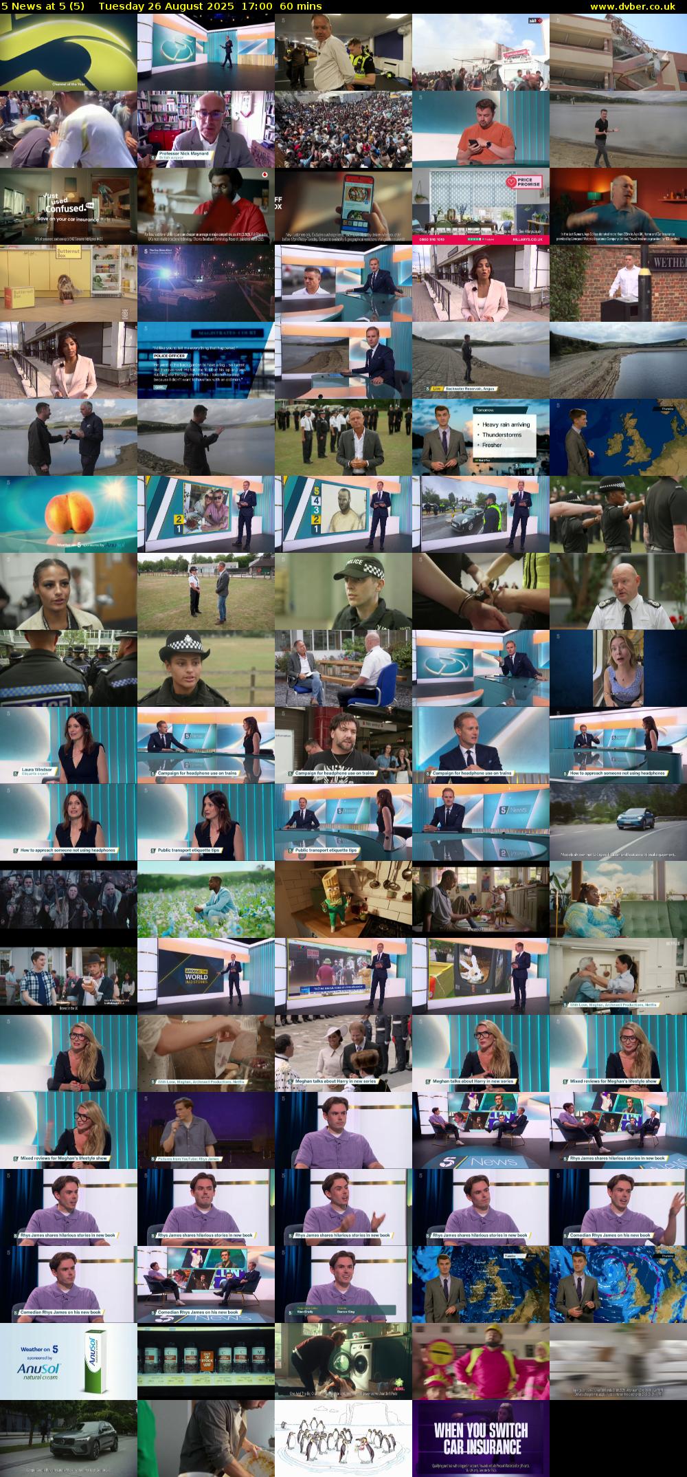 5 News at 5 (5) Tuesday 26 August 2025 17:00 - 18:00