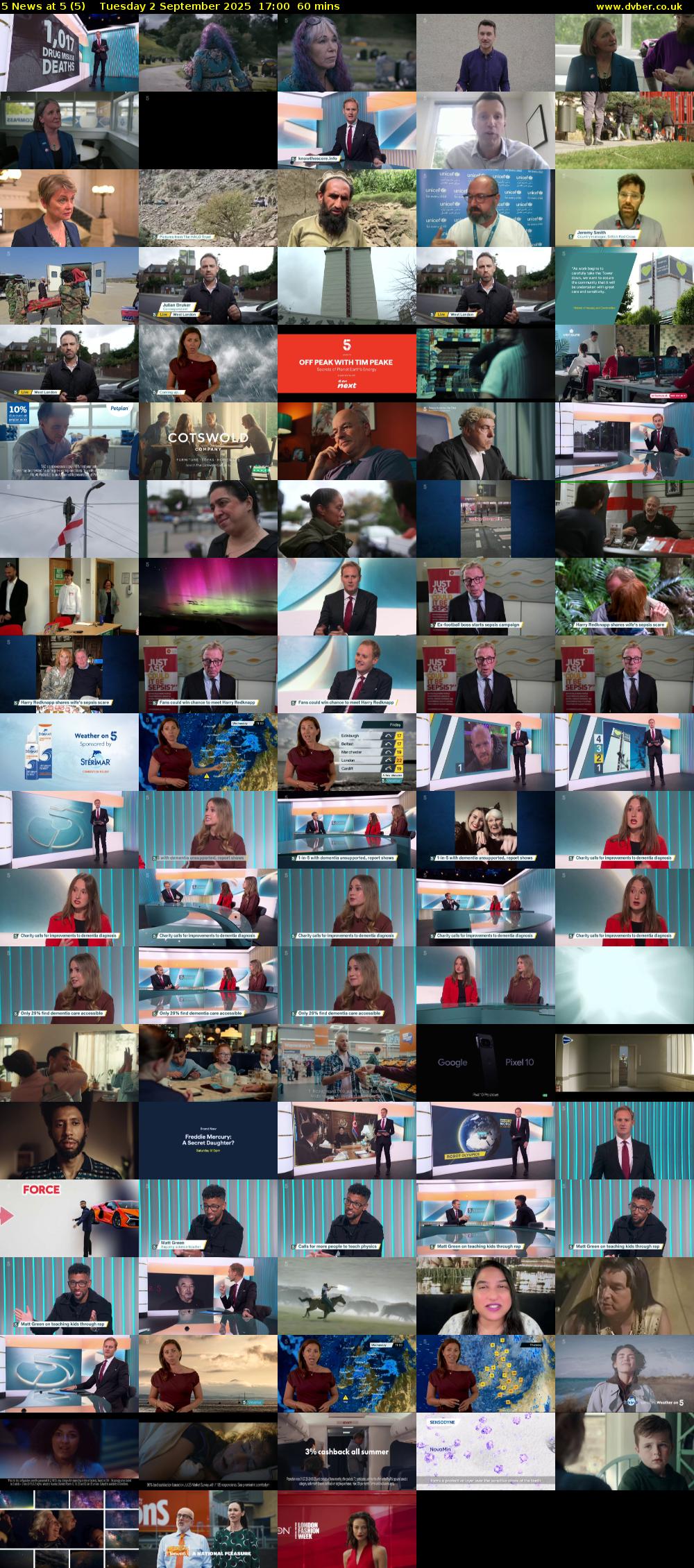 5 News at 5 (5) Tuesday 2 September 2025 17:00 - 18:00