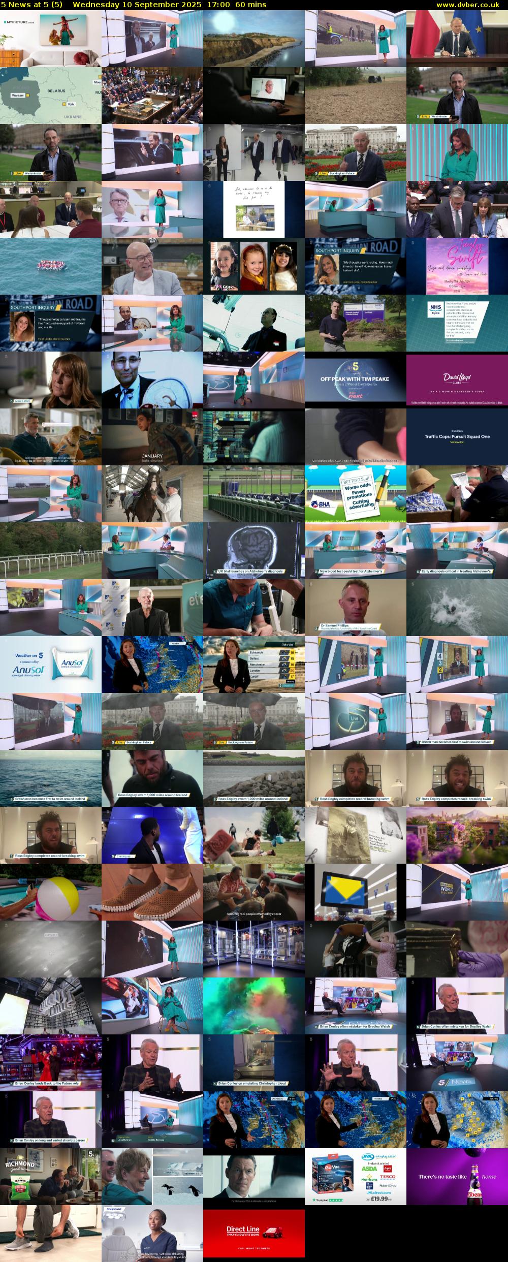 5 News at 5 (5) Wednesday 10 September 2025 17:00 - 18:00