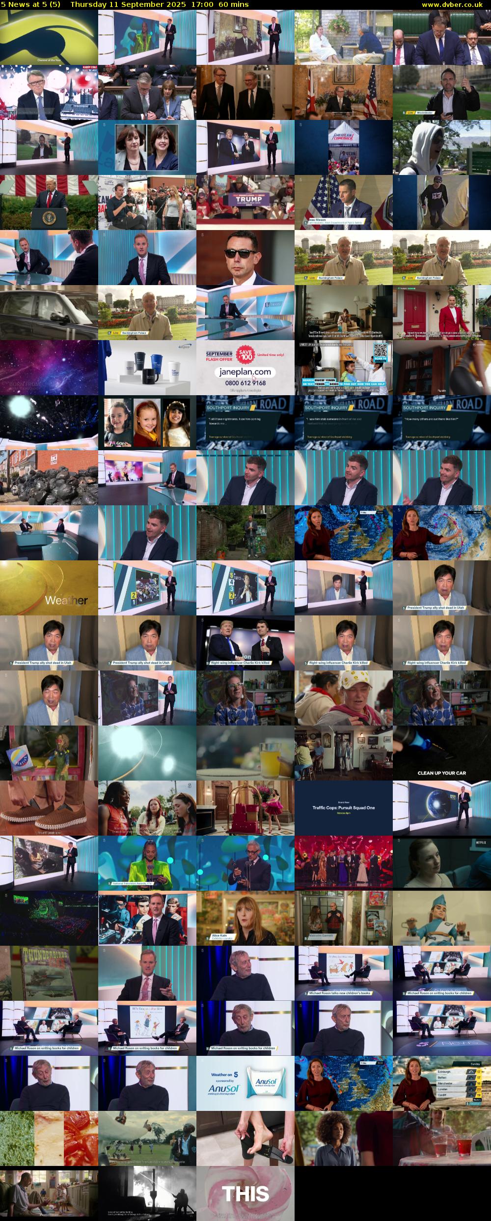 5 News at 5 (5) Thursday 11 September 2025 17:00 - 18:00