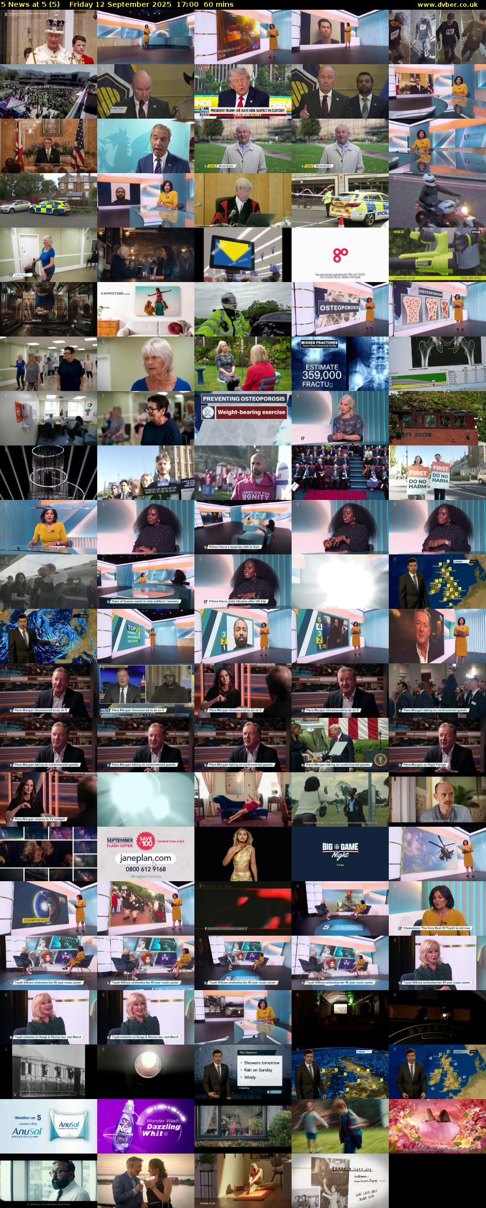 5 News at 5 (5) Friday 12 September 2025 17:00 - 18:00