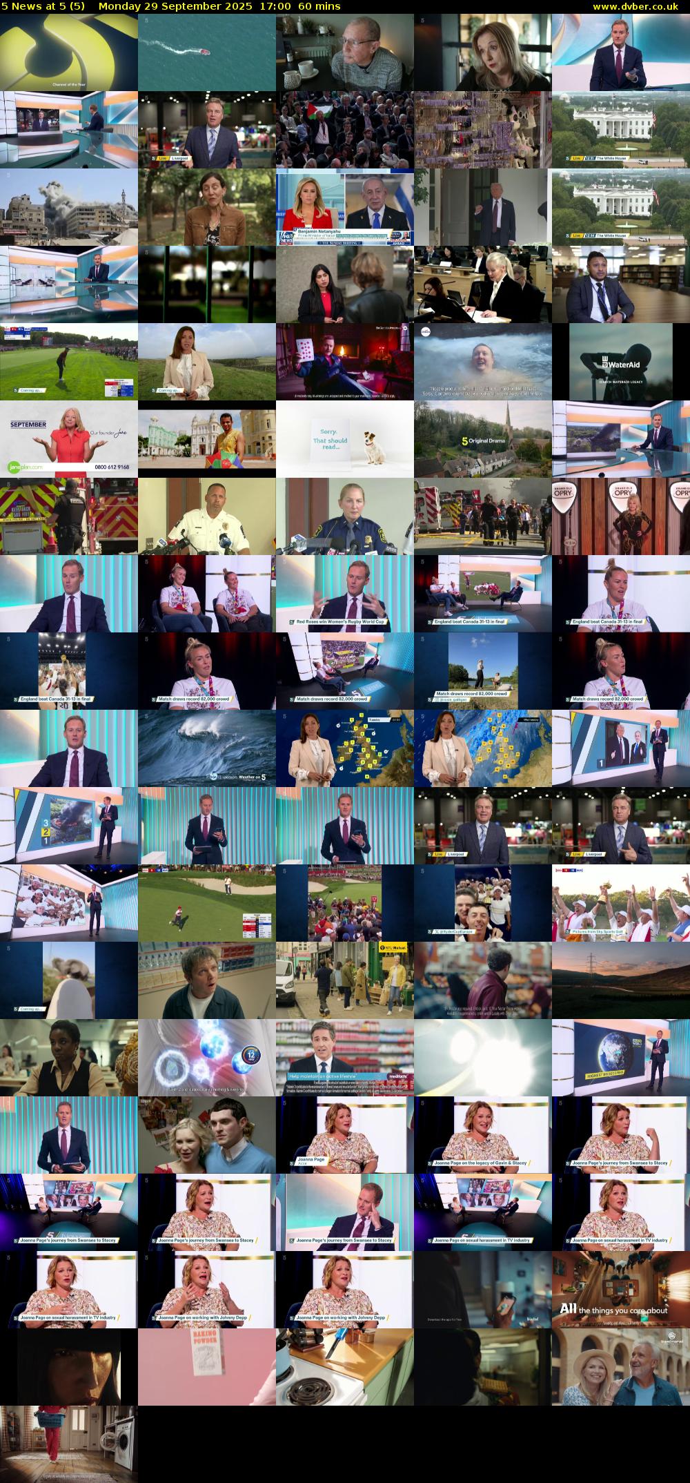 5 News at 5 (5) Monday 29 September 2025 17:00 - 18:00