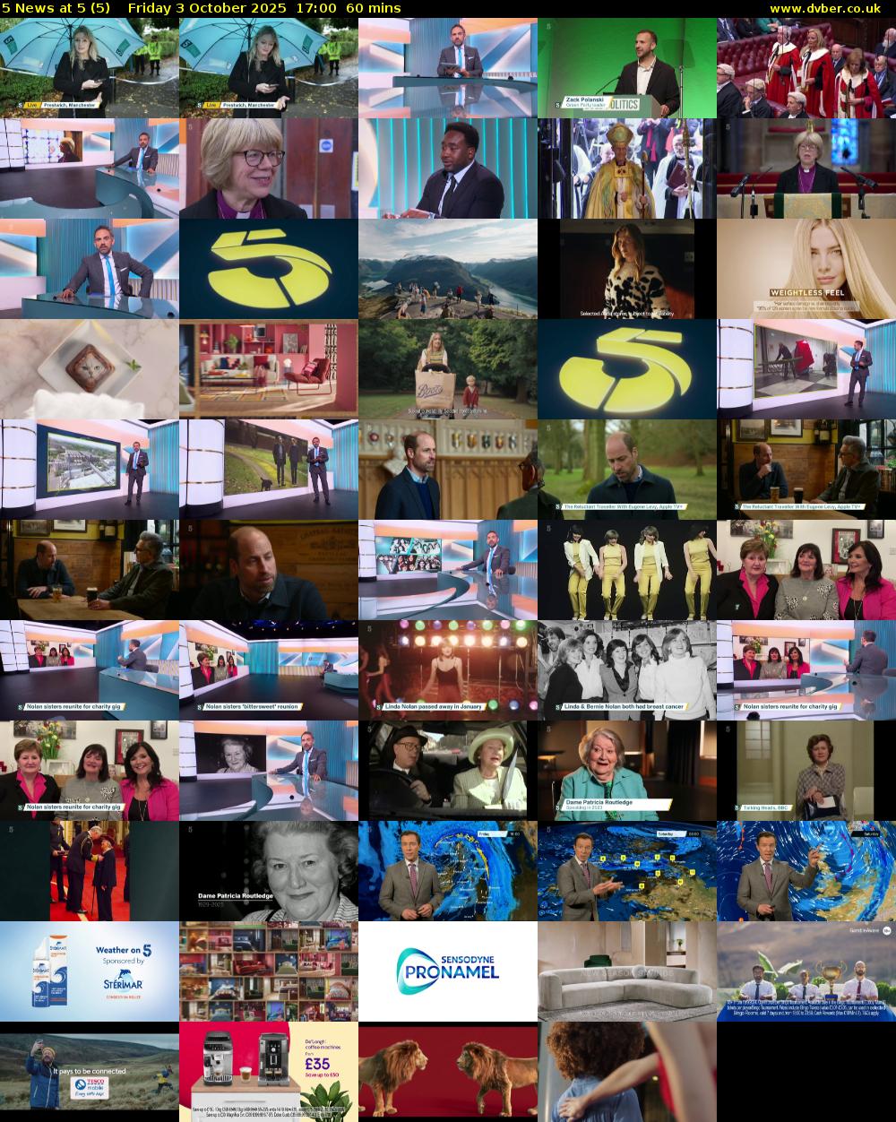 5 News at 5 (5) Friday 3 October 2025 17:00 - 18:00