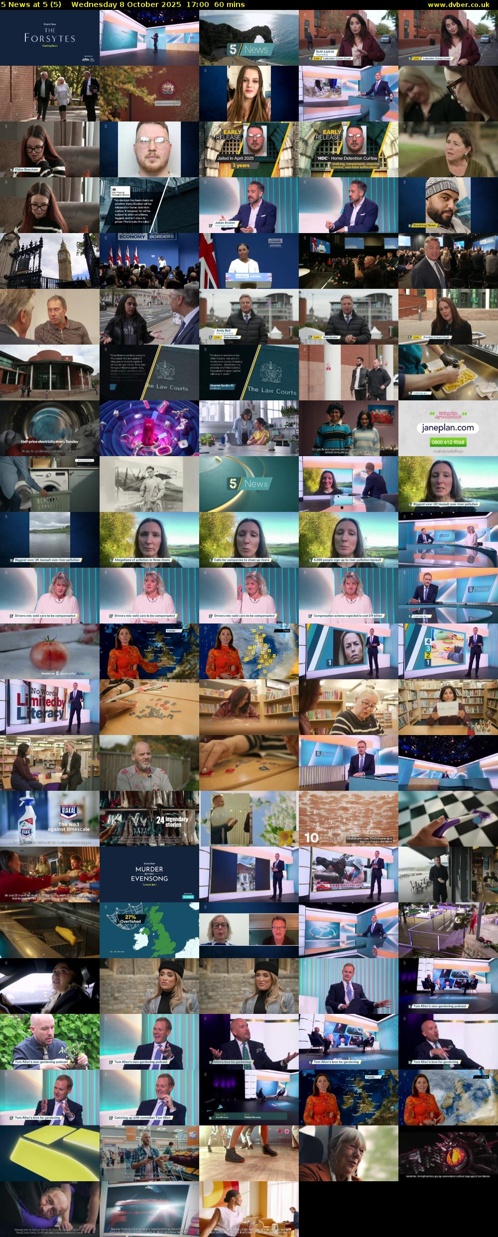 5 News at 5 (5) Wednesday 8 October 2025 17:00 - 18:00