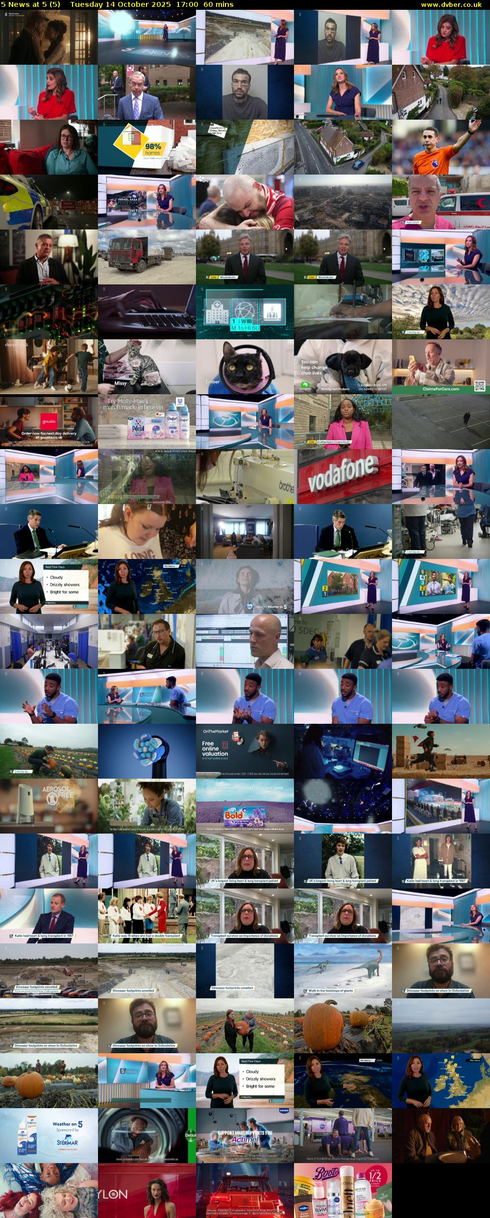 5 News at 5 (5) Tuesday 14 October 2025 17:00 - 18:00