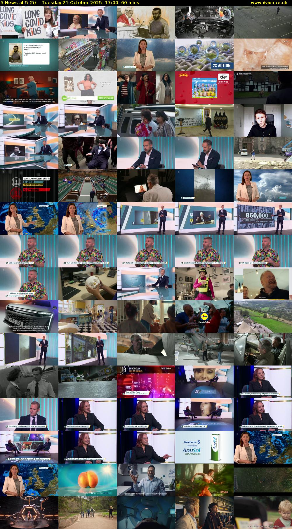 5 News at 5 (5) Tuesday 21 October 2025 17:00 - 18:00